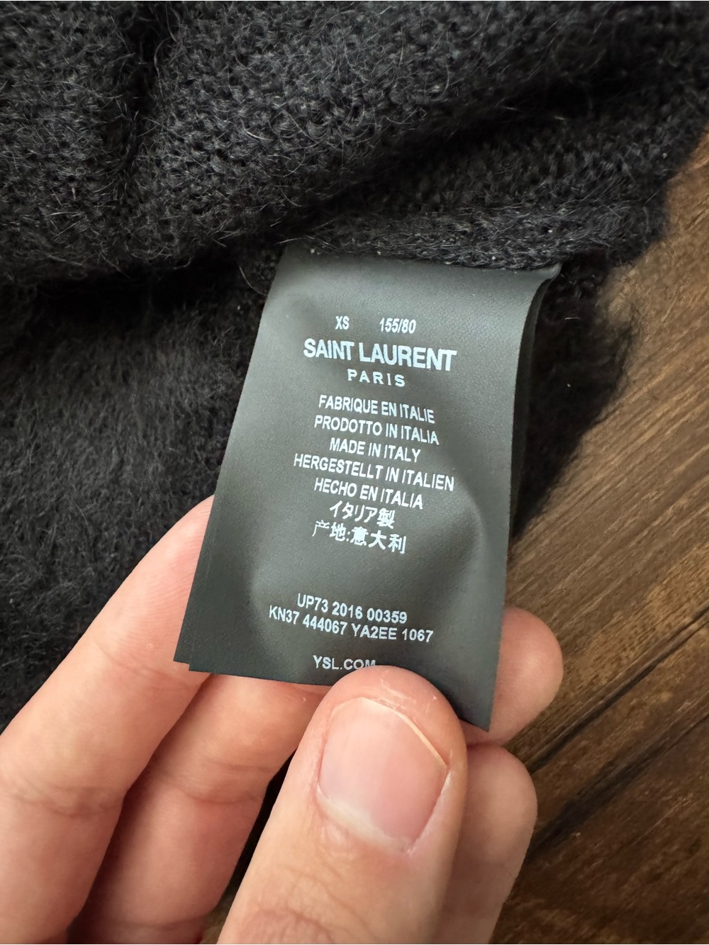 Saint Laurent Star Embellished Mohair Women’s Cardigan Sweater ~ Made in Italy - Picture 9 of 15